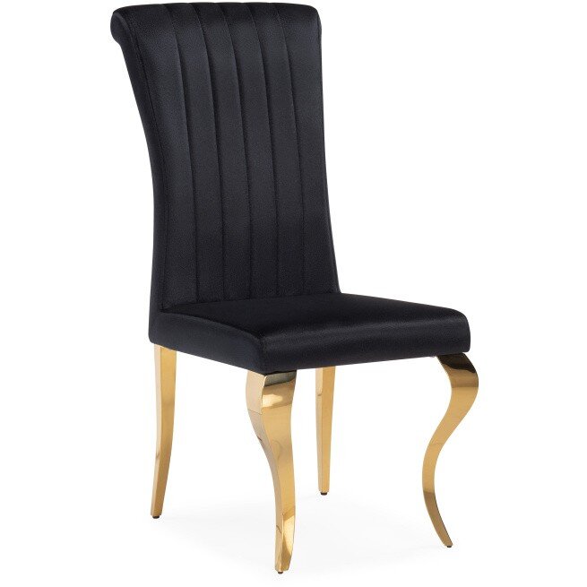 Стул на металлокаркасе Lund black / gold Стул на металлокаркасе Lund black / gold
