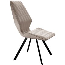Стул DikLine 243 B03 BEIGE поворотный/ ножки черные