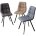 Стул CHILLI SQUARE HK017-31 серо-коричневый, PU/ черный каркас М-City 