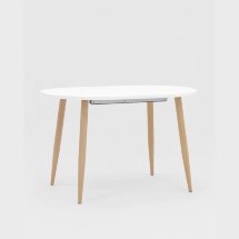 Стол Stool Group обеденный Берген белый раскладной 120 (180)*80