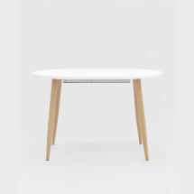 Стол Stool Group обеденный Берген белый раскладной 120 (180)*80