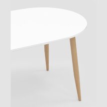 Стол Stool Group обеденный Берген белый раскладной 120 (180)*80