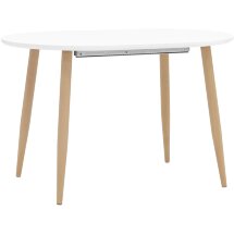 Стол Stool Group обеденный Берген белый раскладной 120 (180)*80