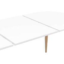 Стол Stool Group обеденный Берген белый раскладной 120 (180)*80