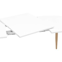 Стол Stool Group обеденный Берген белый раскладной 120 (180)*80