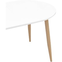 Стол Stool Group обеденный Берген белый раскладной 120 (180)*80