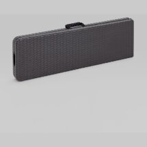 Скамейка складная пластиковая Stool Group Кейт 180 коричневая, стальной каркас, сиденье пластик, полиэтилен высокой плотности (HDPE)