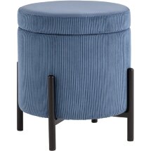 Пуф Stool Group Дали с ящиком велюр бледно-синий