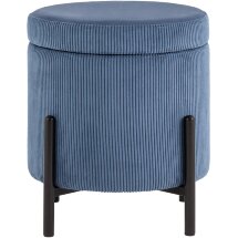 Пуф Stool Group Дали с ящиком велюр бледно-синий