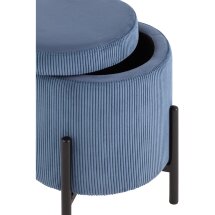 Пуф Stool Group Дали с ящиком велюр бледно-синий