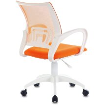 Кресло Бюрократ Бюрократ CH-W695NLT оранжевый TW-38-3 TW-96-1 сетка/ткань крестовина пластик пластик белый