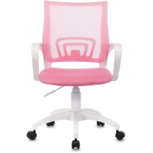 Кресло Бюрократ Бюрократ CH-W695NLT розовый TW-06A TW-13A сетка/ткань крестовина пластик белый