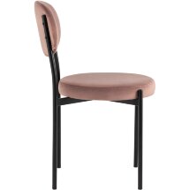 Стул Stool Group для кухни Бриф велюр пыльно-розовый ножки металл