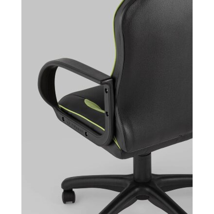 Компьютерное кресло Stool Group игровое Кратос экокожа черный/салатовый крестовина пластик 
