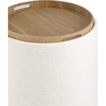 Пуф-столик Stool Group Хюгге S рогожка белый