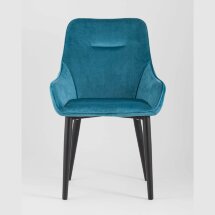 Стул Stool Group Диана велюр бирюзовый, металлический каркас