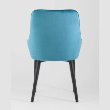 Стул Stool Group Диана велюр бирюзовый, металлический каркас