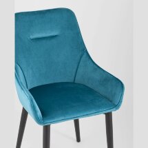 Стул Stool Group Диана велюр бирюзовый, металлический каркас