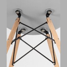 Стул Stool Group DSW бирюзовый, литой полипропилен, стальной каркас, массив бука, 4 шт.