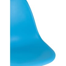 Стул Stool Group DSW бирюзовый, литой полипропилен, стальной каркас, массив бука, 4 шт.