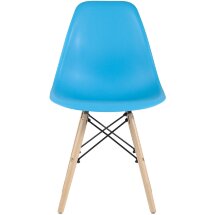 Стул Stool Group DSW бирюзовый, литой полипропилен, стальной каркас, массив бука, 4 шт.