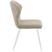 Стул DikLine 239М B03 BEIGE, ножки белые