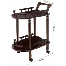 Журнальный стол Мебель Малайзии Trolly oak
