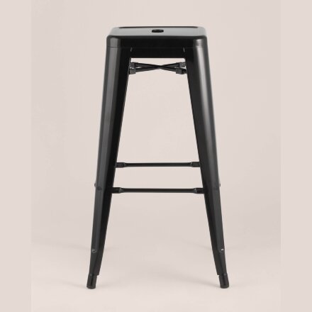Стул барный Stool Group Tolix черный глянцевый, металл, пластик
