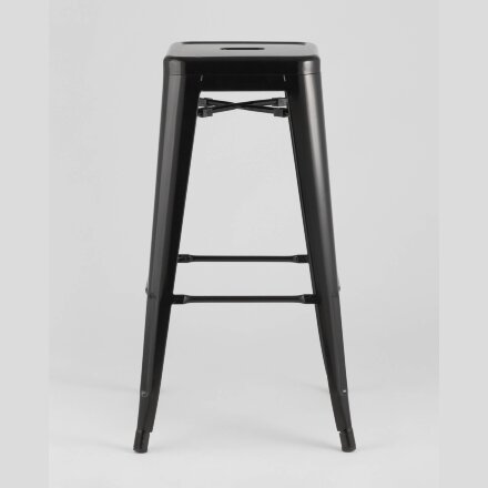 Стул барный Stool Group Tolix черный глянцевый, металл, пластик