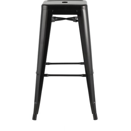 Стул барный Stool Group Tolix черный глянцевый, металл, пластик