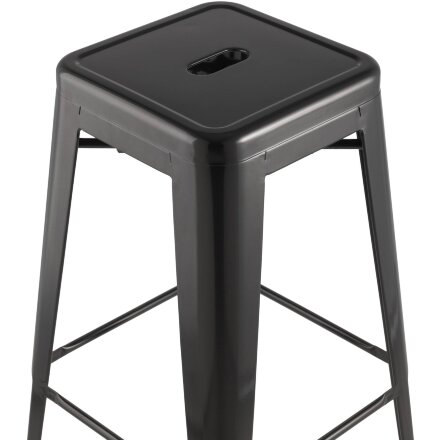Стул барный Stool Group Tolix черный глянцевый, металл, пластик