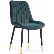Стул на металлокаркасе Seda-1 green / black / gold