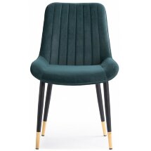 Стул на металлокаркасе Seda-1 green / black / gold
