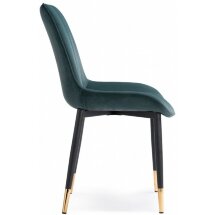 Стул на металлокаркасе Seda-1 green / black / gold