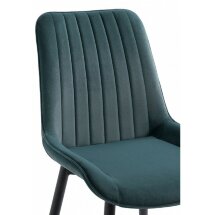 Стул на металлокаркасе Seda-1 green / black / gold