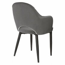 Стул на металлокаркасе Vener dark gray / black