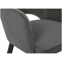 Стул на металлокаркасе Vener dark gray / black