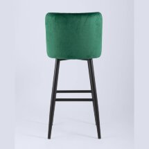 Стул барный Stool Group Ститч велюр изумрудный, обивка из мебельной велюровой ткани