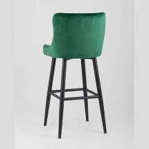 Стул барный Stool Group Ститч велюр изумрудный, обивка из мебельной велюровой ткани