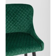 Стул барный Stool Group Ститч велюр изумрудный, обивка из мебельной велюровой ткани