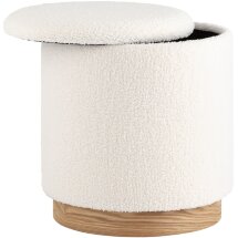 Пуф с ящиком Stool Group Холли L тедди белый