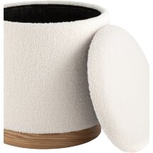 Пуф с ящиком Stool Group Холли L тедди белый