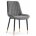 Стул на металлокаркасе Seda-1 dark gray / black / gold 