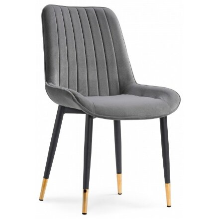 Стул на металлокаркасе Seda-1 dark gray / black / gold 