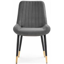 Стул на металлокаркасе Seda-1 dark gray / black / gold