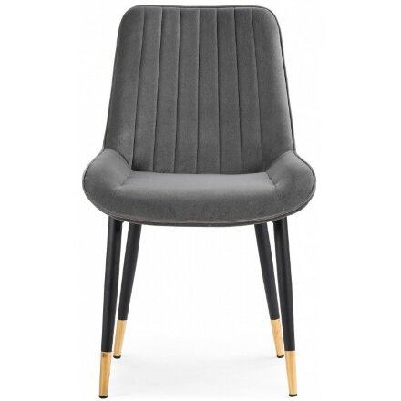 Стул на металлокаркасе Seda-1 dark gray / black / gold 