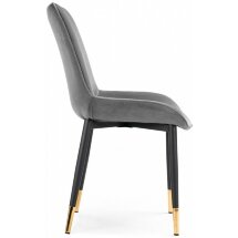 Стул на металлокаркасе Seda-1 dark gray / black / gold