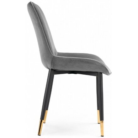 Стул на металлокаркасе Seda-1 dark gray / black / gold 