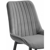 Стул на металлокаркасе Seda-1 dark gray / black / gold