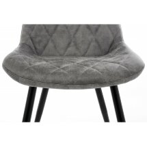Стул на металлокаркасе Fox black / grey